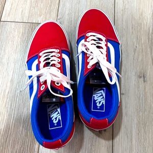 Vans men’s 8.5 skate shoes worn a few times. Good condition. Online for $65